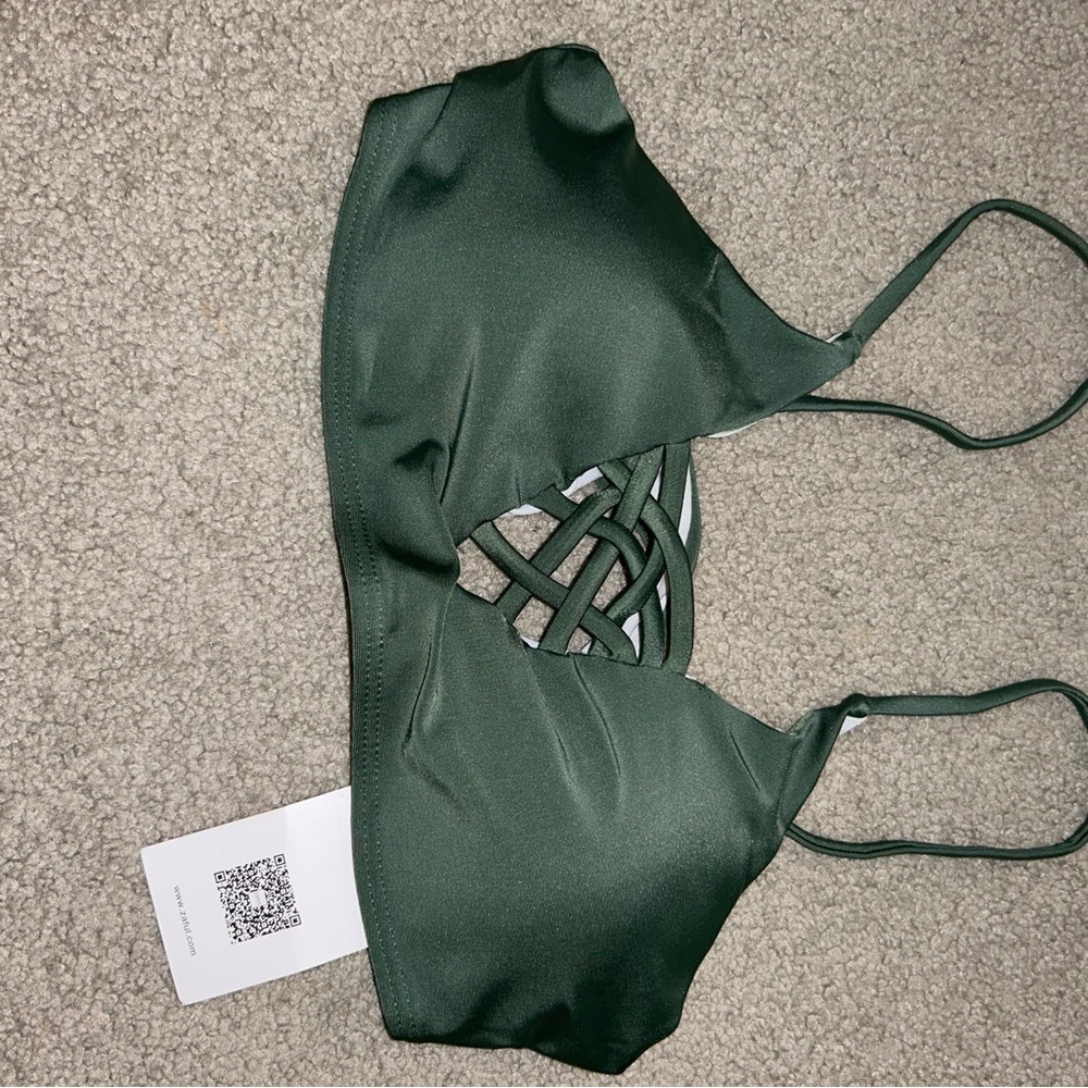 green bikini top